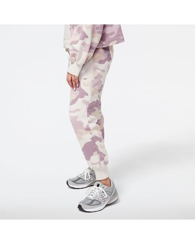 New Balance Nb athletics camo woven mix pant - Pink