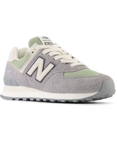 New Balance 574 In Suede/mesh - Grey