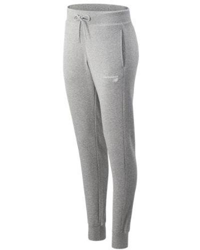 New Balance Femme Pantalon Nb Classic Core Fleece En, Cotton, Taille - Noir