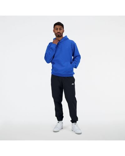 New Balance Athletics french terry hoodie in blau