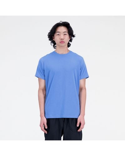 New Balance T-shirt r.w. tech with dri-release in blu