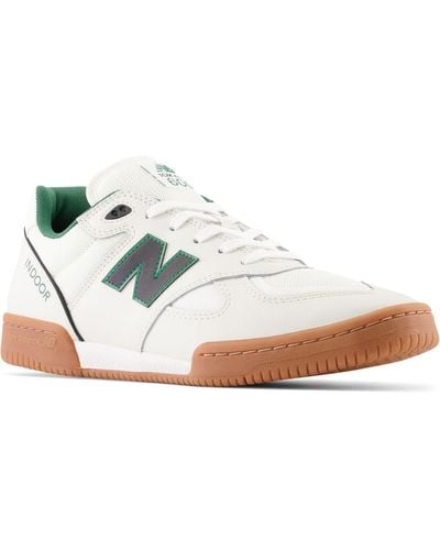 New Balance Nb Numeric Tom Knox 600 In White/green Suede/mesh