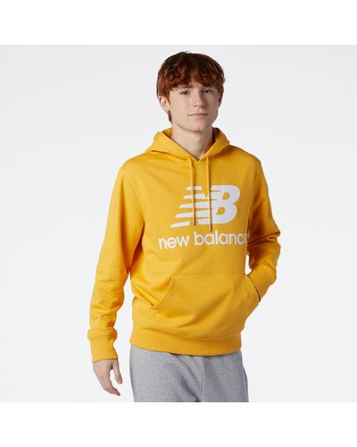 New Balance Nb Essentials Pullover Hoodie - Yellow