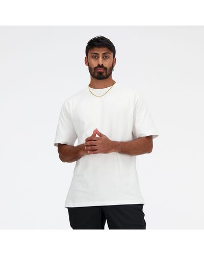 New Balance Athletics Cotton T-shirt - White
