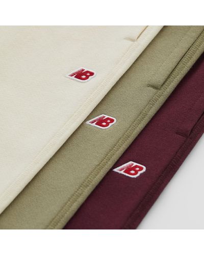 New Balance Made In Usa Core Sweatpant In Green Cotton Fleece - Multicolour