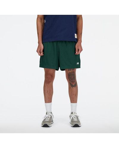 New Balance Homme Sport Essentials Mesh Short 5&Quot; En, Poly Knit, Taille - Bleu