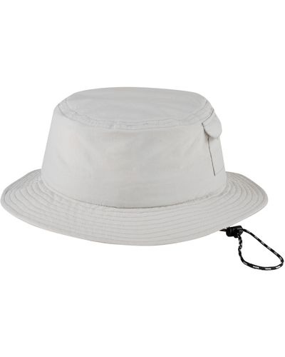 New Balance Cargo Bucket Hat In Grey Nylon