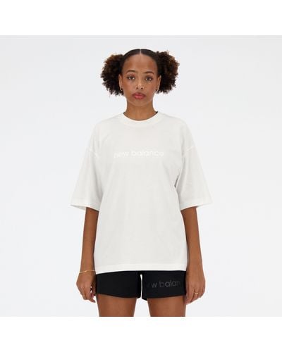 New Balance Hyper Density Jersey Oversized T-shirt - White
