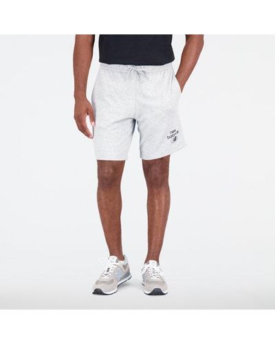 New Balance Homme Short Essentials Reimagined French Terry En, Cotton Fleece, Taille - Blanc