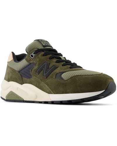 New Balance 580 In Green/brown Leather