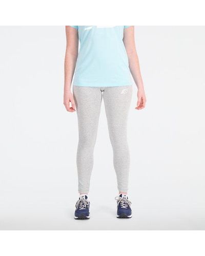 New Balance Sport Cotton Spandex Tight En, Poly Knit, Taille - Blanc