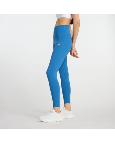 New Balance Nb Harmony High Rise legging 25" In Blue Poly Knit