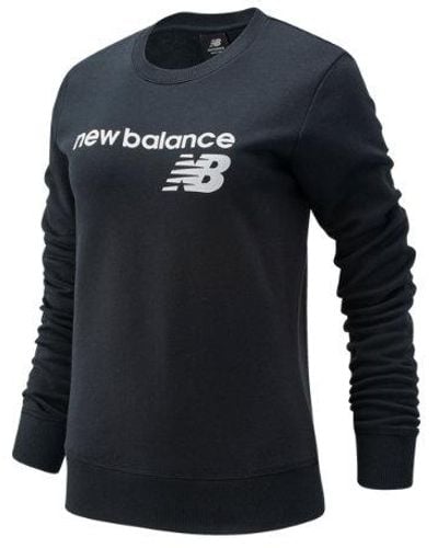 New Balance Mujer Nb Classic Core Fleece Crew En, Cotton, Talla - Azul