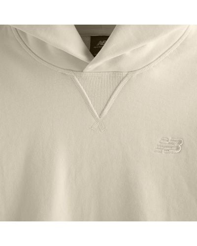 New Balance Athletics french terry hoodie - Bianco