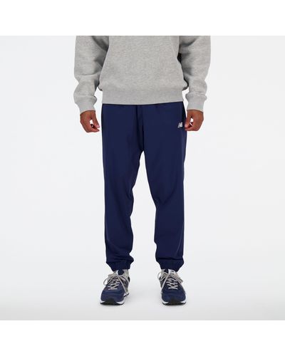 New Balance Athletics stretch woven jogger in blu