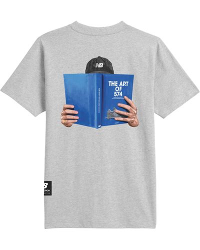 New Balance Athletics literature t-shirt - Grigio