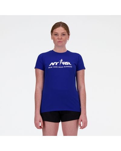 New Balance Run For Life Graphic T-shirt - Blue