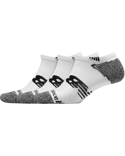 New Balance No Show Run Sock 3 Pack - Metallic