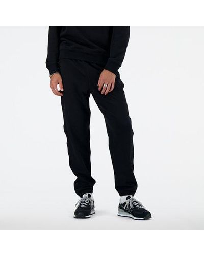 New Balance Homme Athletics French Terry Jogger En, Cotton, Taille - Noir