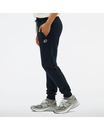 New Balance Pantalons nb small logo - Bleu