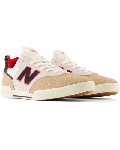 New Balance Nb Numeric 288 Sport In Beige/white/black/red Suede/mesh - Pink