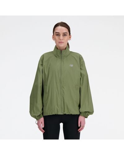New Balance Athletics packable jacket - Verde