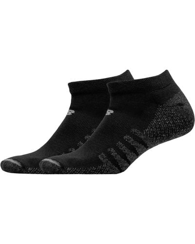 New Balance Coolmax No Show Socks 2 Pack - Black