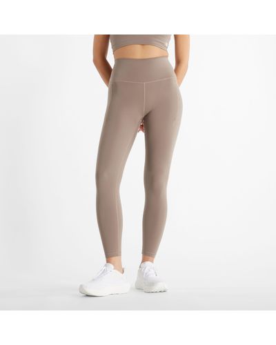 New Balance Nb Harmony Pocket High Rise legging 25" In Poly Knit - Natural