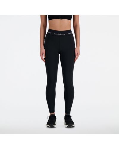 New Balance Women's Sport Spacedye 7/8 Pocket Tight, Black , X