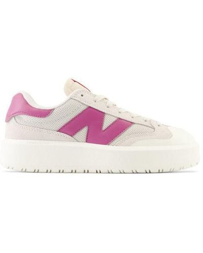 New Balance Unisexe Ct302 En/Rouge, Suede/Mesh, Taille - Rose