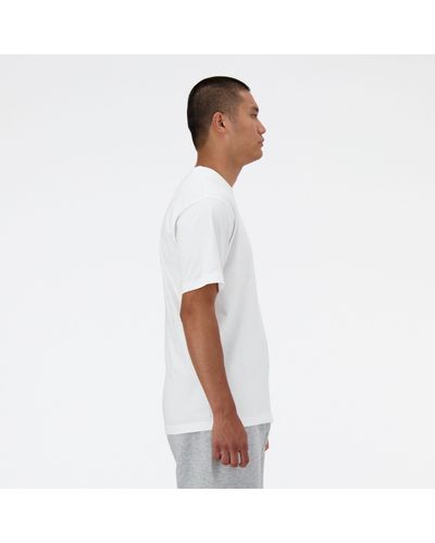 New Balance Iconic collegiate graphic t-shirt - Blanco