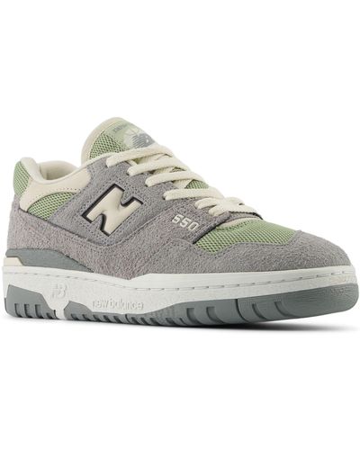 New Balance 550 In Suede/mesh - Grey