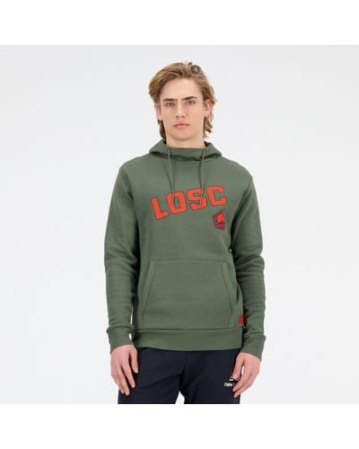 New Balance Losc Lille Graphic Overhead Hoodie - Green