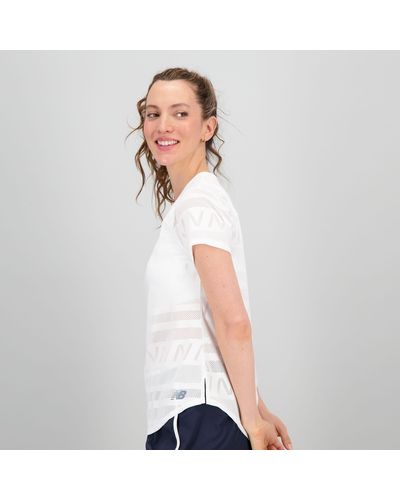 New Balance Q Speed Jacquard Short Sleeve T-shirt - Wit