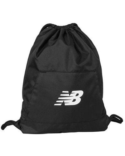 New Balance Unisexe Team Drawstring Bag En, Polyester, Taille - Noir