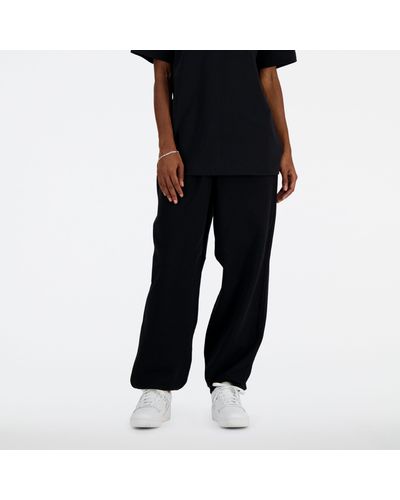 New Balance Athletics French Terry jogger In Black Cotton