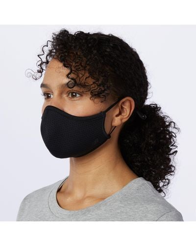 New Balance Everyday Facemask 3 Pack In Polyester - Black