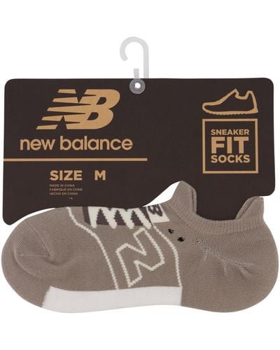 New Balance Sneaker fit no show sock 1 pair in grigio - Metallizzato