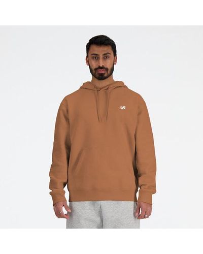 New Balance Homme Sport Essentials French Terry Hoodie En, Cotton, Taille - Marron