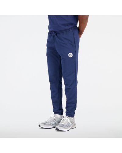 New Balance Pantaloni nb hoops essentials fundamental in blu
