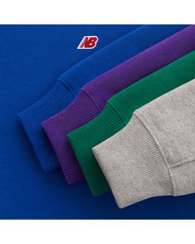 New Balance Made In Usa Core Crewneck Sweatshirt - Grijs