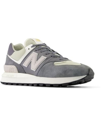 New Balance 574 Legacy In Grey Suede/mesh