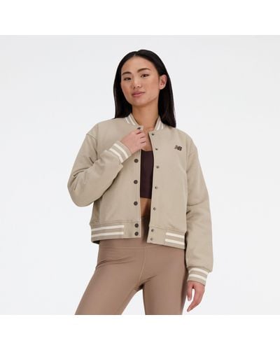 New Balance Sydney's Signature Collection X Nb Interlock Jacket In Cotton - Brown