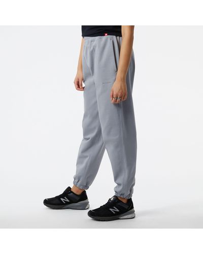 New Balance Athletics nature state french terry sweatpants in nero - Blu