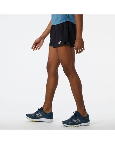 New Balance Impact run 3 inch split shorts - Blau