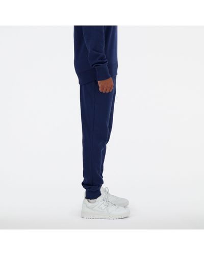 New Balance Nb Classic Core Fleece Pant In Cotton - Blue
