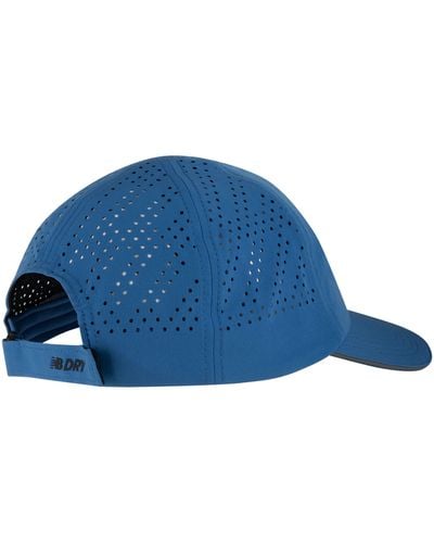 New Balance 6 panel laser performance hat - Azul