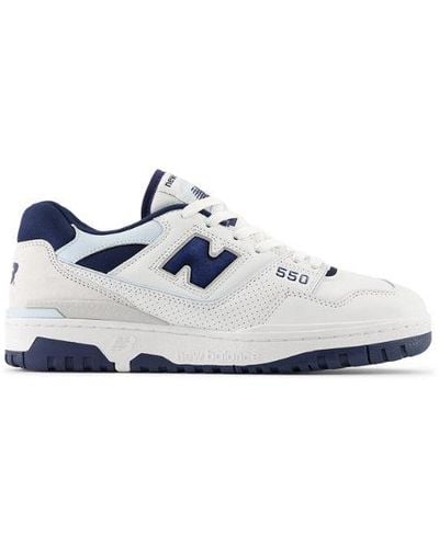 New Balance Homme 550 En, Leather, Taille - Blanc