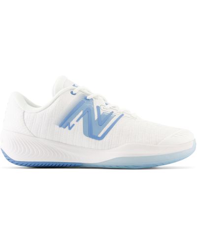 New Balance Fuelcell 996v5 In White/blue/yellow Synthetic