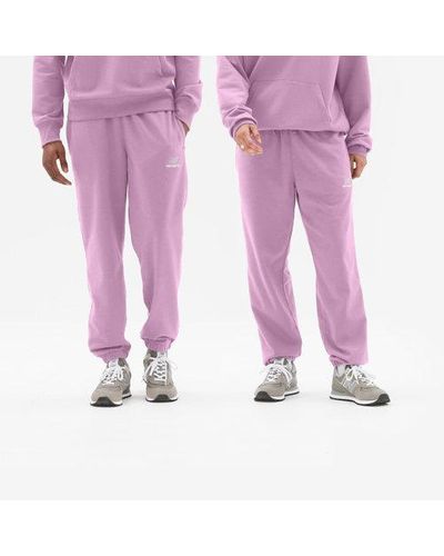 New Balance Unisexe Uni-Ssentials French Terry Sweatpant En, Cotton, Taille - Rose